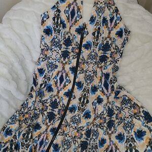 Elegant Multicolor Patterned Dress